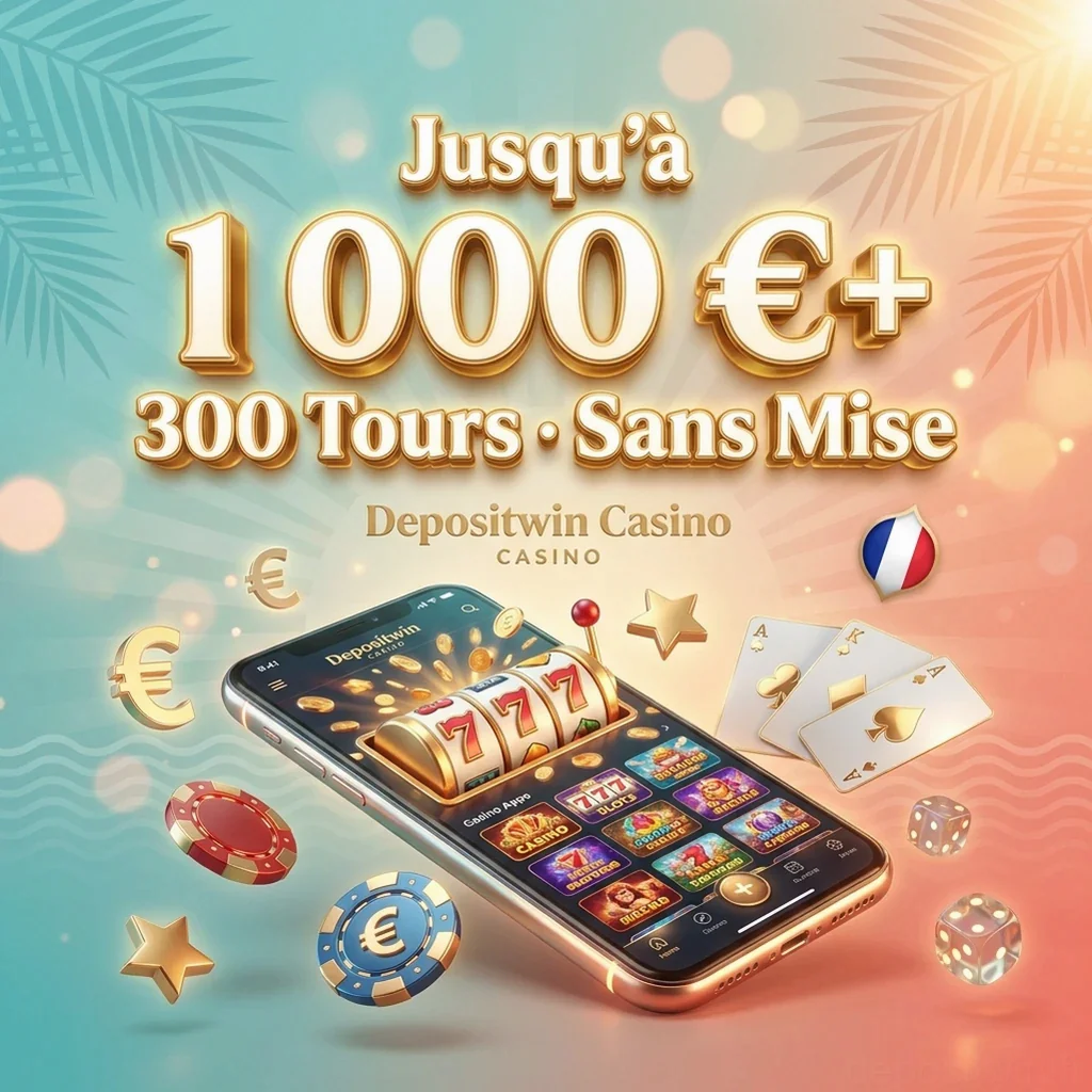 Jusqu'à 1 000 €+ 300 Tours · Sans Mise